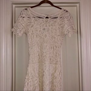 Cream Lace Dress w/ Slip inside!